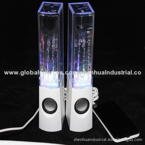 Portable dancing water speaker